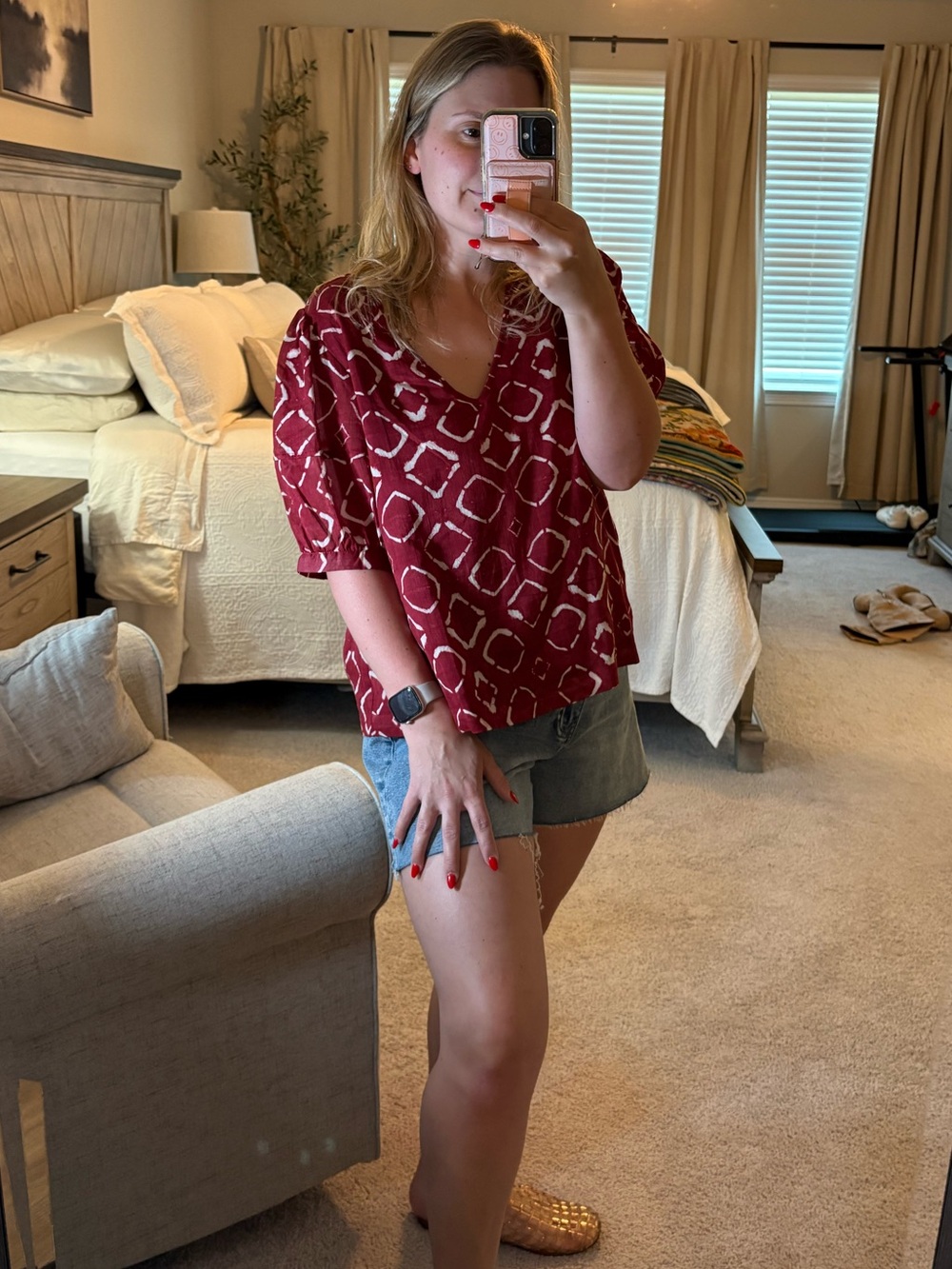 Evereve Patterned Blouse